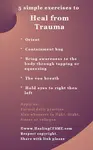 How to heal from Trauma. 5 practical self healing exercises. I am a person with ME/CFS. Useful when living with any chronic illness. Or for anyone! 