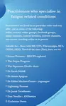 practitioner who treats fatigue fatigue related illness. ME, CFS, fibromyalgia, long Covid, Covid long haul. Coaching, biological or both.