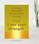 Coping with chronic illness. Learn to say No. Ask for and receive help. Skills to help with energy and health management for living well with illness
