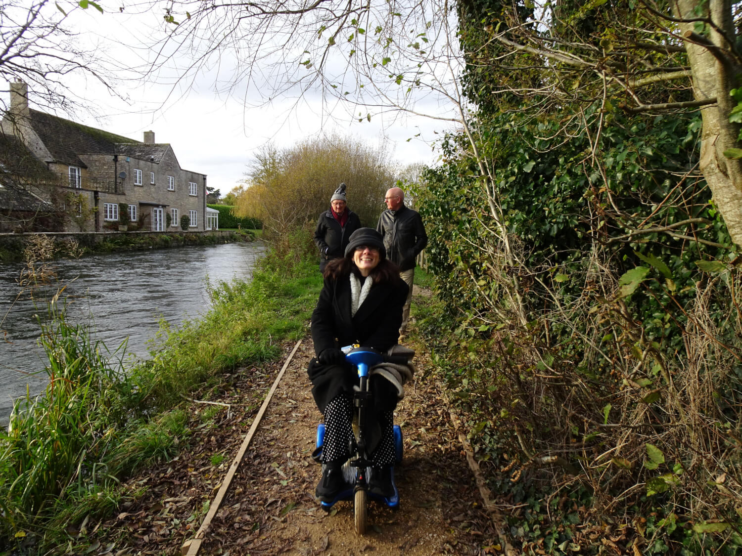 Wheelchair accessible path. Fairford, Gloucestershire.