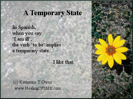 Through self healing you may experience emotional, physical, mental or spiritual healing. When living with chronic illness you need a daily practice to help you cope.