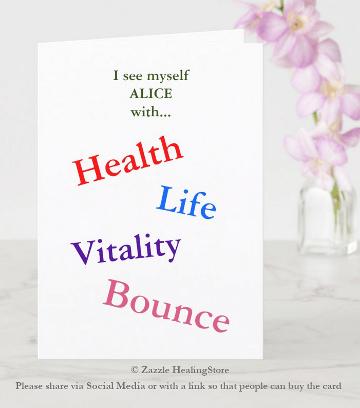 Health affirmations greetings card