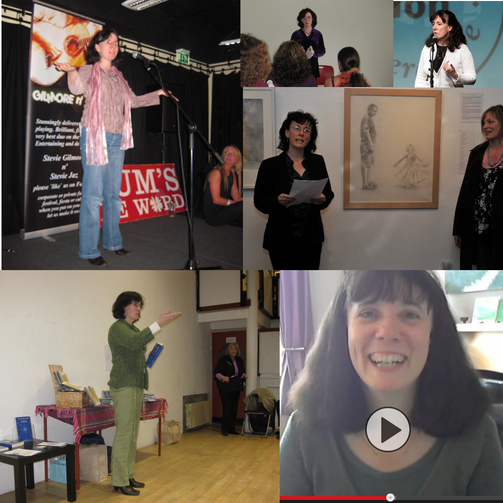 Katherine Owen performing poetry